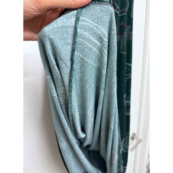 Lisa Says Gah Lauren Midi Skirt Green Food Set the Table Forest Tablescape M - Picture 7 of 11